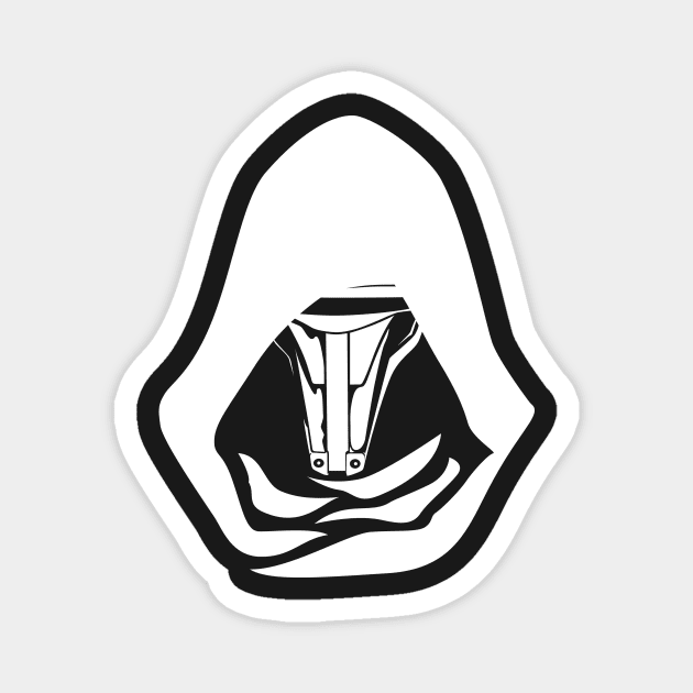 Darth Revan Mask – in White Magnet by HelveticaHero