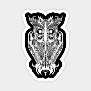 White owl design Magnet