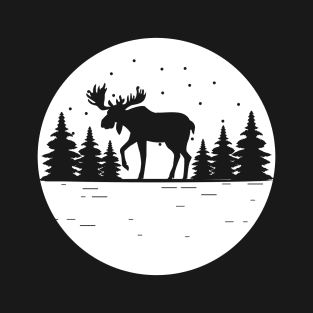 moose forest deer elk canada nature wilderness T-Shirt