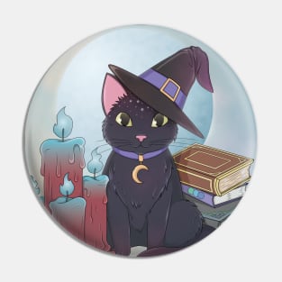 Black Cats Are Magic Pin