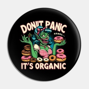 Donut lover addict funny monster Pin