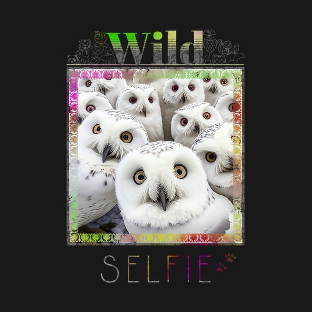 Owl Bird Wild Nature Funny Happy Humor Photo Selfie by Cubebox