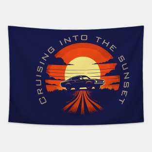 Sunset Cruisin Tapestry