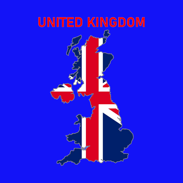 UK Outline by Rydoo Designs