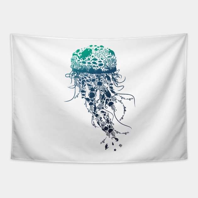 Marine Life Tapestry by DANDINGEROZZ