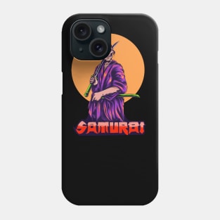 Samurai skull Illustration Phone Case