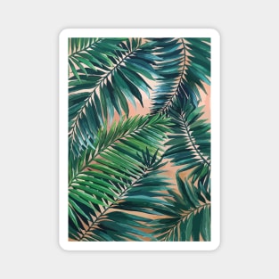 Palm Leaves Illustration 1 Magnet