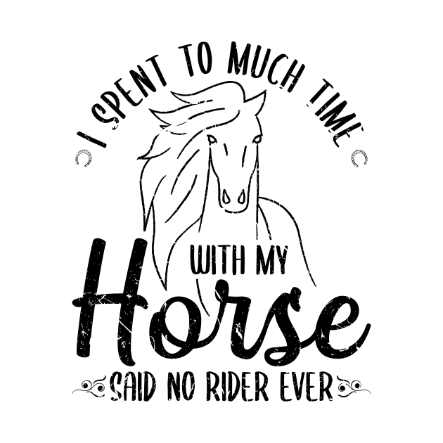 Horseback Riding Funny Horse by Humbas Fun Shirts