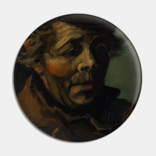 Head of a Peasant by Vincent van Gogh Pin