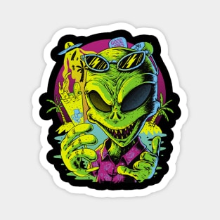 Good Vibes Alien Magnet