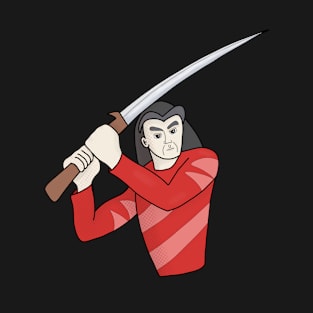 Samurai Holding a Sword T-Shirt