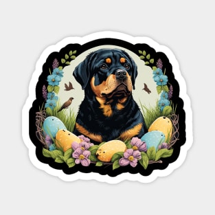 Rottweiler happy easter day Magnet