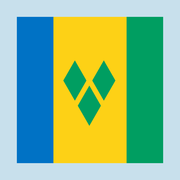 Saint Vincent and the Grenadines flag by flag for all