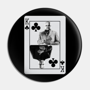 KING OF CLUBS PLAYING CARD "THE KINGPIN" Vincent D'Onofrio Pin