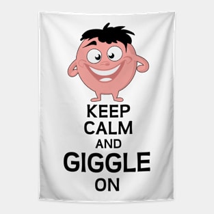 Keep calm and giggle on Tapestry