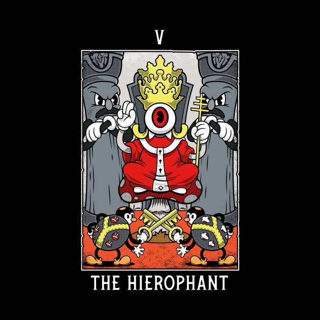 Hierophant - Mystical Medleys - Vintage Rubber Hose Cartoon Tarot by Mystical Medleys