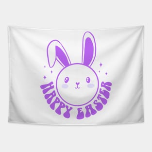 Happy Easter a cool groovy Easter Bunny design Tapestry
