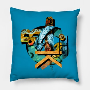 Balchik textures collage Pillow