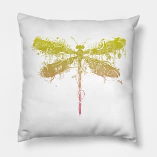 Dragonfly b/w Pillow