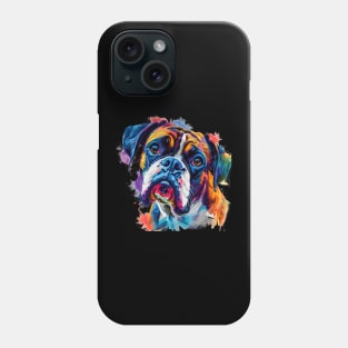 Boxer Dog Colorfull Pop Art Design For Dog Onwer Phone Case