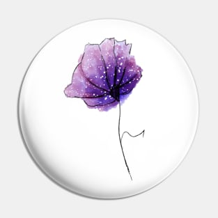 Watercolor Flower Pin