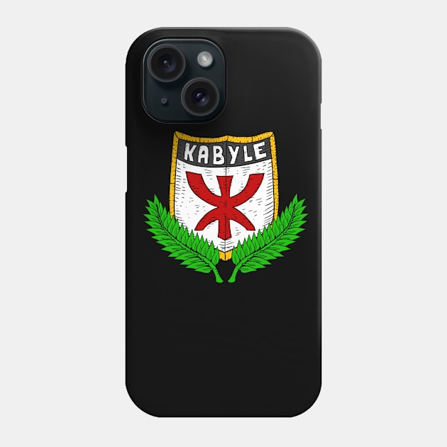 kabyle, kabylie. derber pride, shield and flag. Phone Case by JJadx