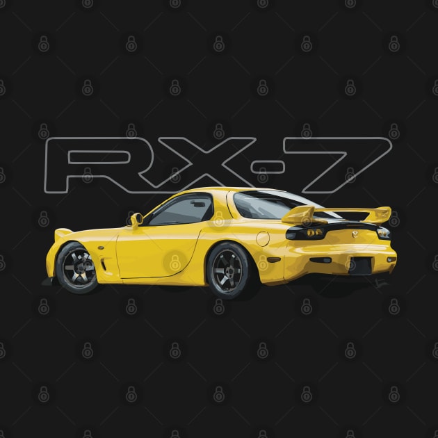 Competition Yellow Mica fd rx-7 by cowtown_cowboy