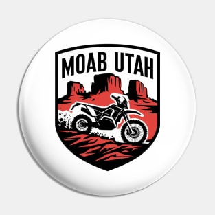 Moab Utah Off Road Motorcycle Pin