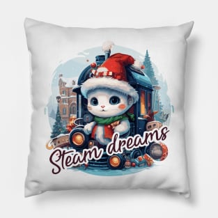 Steam dreams Pillow