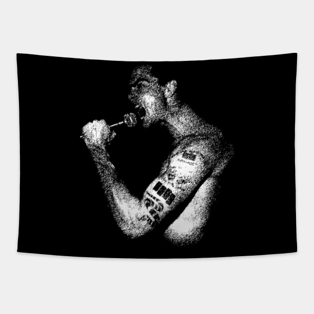 Henry Rollins Tapestry by ArcaNexus