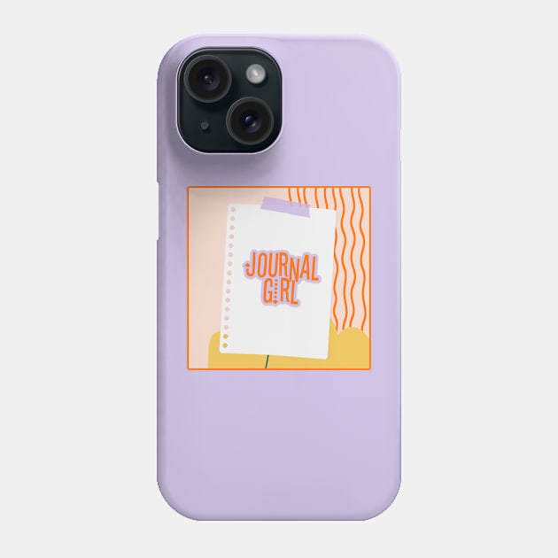 Journal Girl Phone Case by yaywow