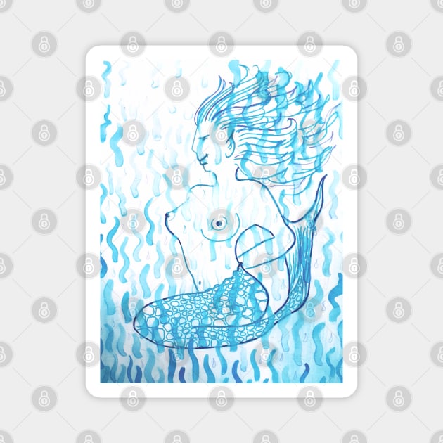 Underwater Mermaid 14 Magnet by Maltez