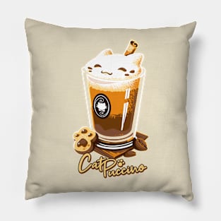 CatPuccino - Kawaii Cat Coffee Pillow