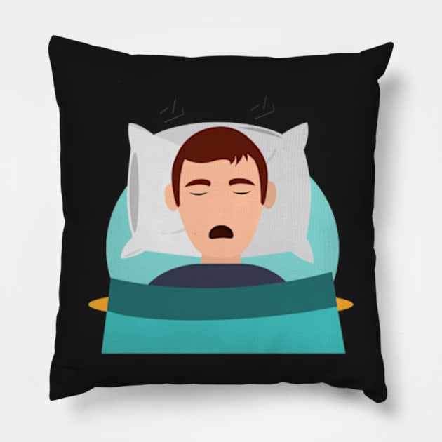 most likely to take a nap Sticker Pillow by MoGaballah