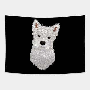 Cute West Highland Terrier Tapestry