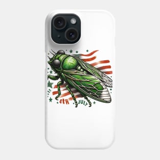 Entomology Cicada Fest 2024 4th july Broods XIX XIII Cicada Lover Phone Case