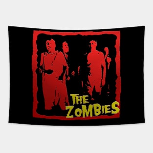 The Zombies Vintage Fanart Tapestry