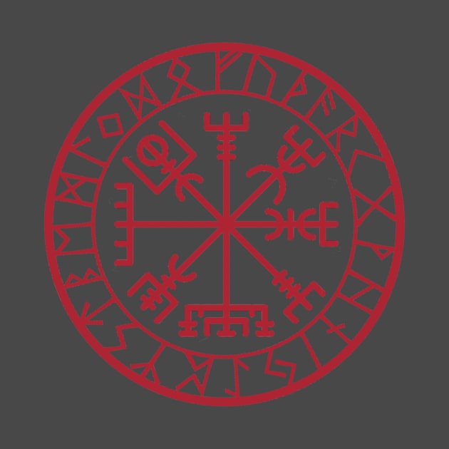 Vegvisir - Protection and Guidance Stave with Runes by Creation247