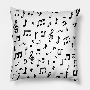 Music notes pattern Pillow