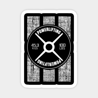 Powerlifting T-shirt 100 LBS Plate Magnet