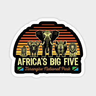 Africa's Big Five Safari | Leopard Rhino Elephant Buffalo Lion | Big 5 Africa | Tarangire National Park Magnet