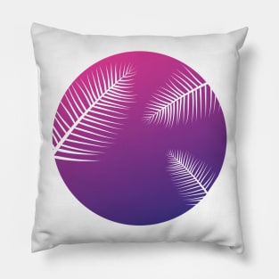 Purple Pink Leaves in a Circle | Positivity Pillow