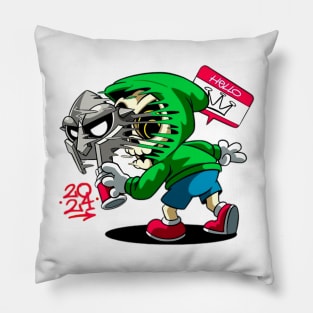 Grinning bonehead Pillow