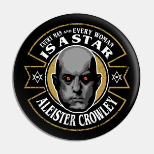 aleister crowley, Every man and every woman is a star Pin