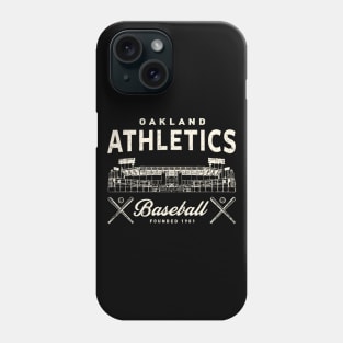 Oakland A's Stadium by © Buck Tee Originals Phone Case