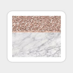 Epicurious rose gold marble Magnet