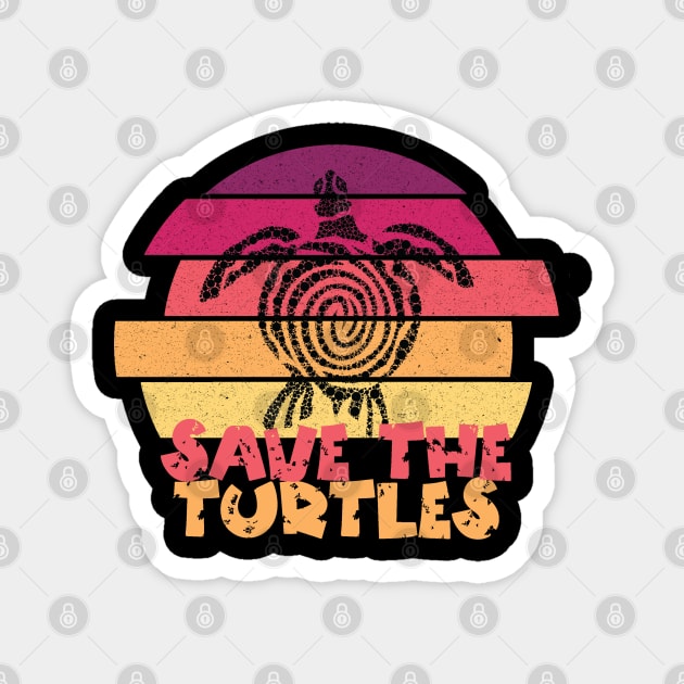 Save The Turtles Magnet by The WYLD Tribe