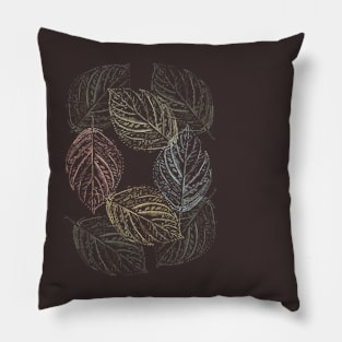 Colored leaves Pillow