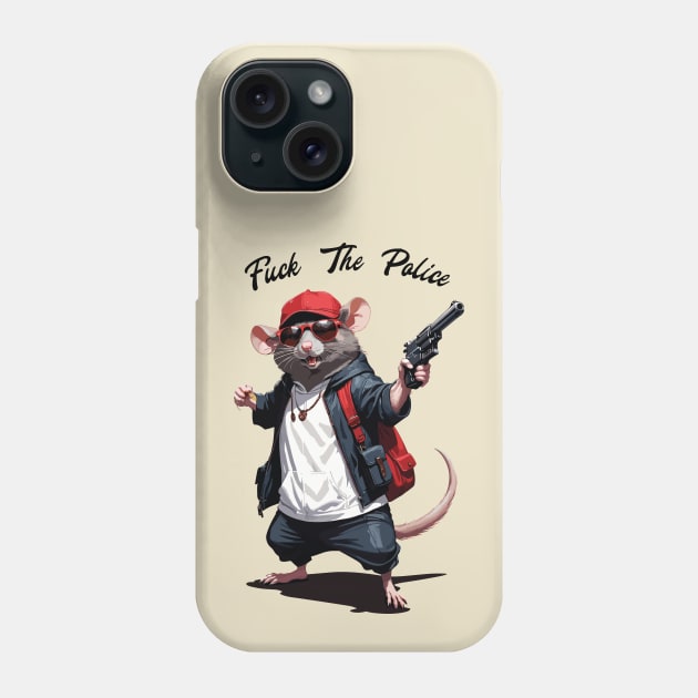 Fuck The Police / Gangsta Rat Phone Case by Trendsdk