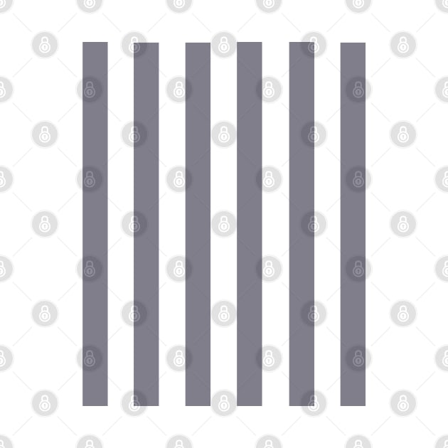 Dusty Purple and White Thick Stripe Pattern by squeakyricardo